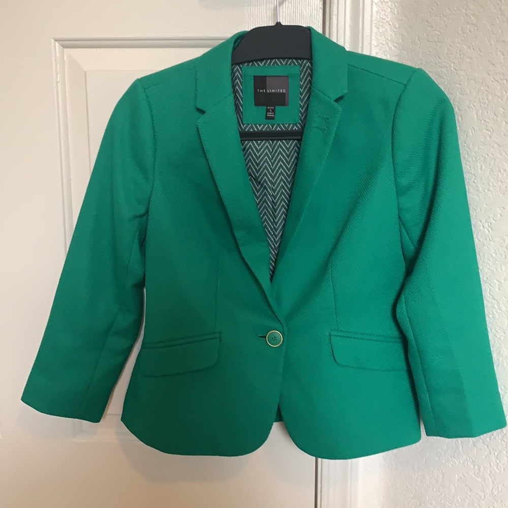 Emerald Green Jacket - The Limited Petite Small